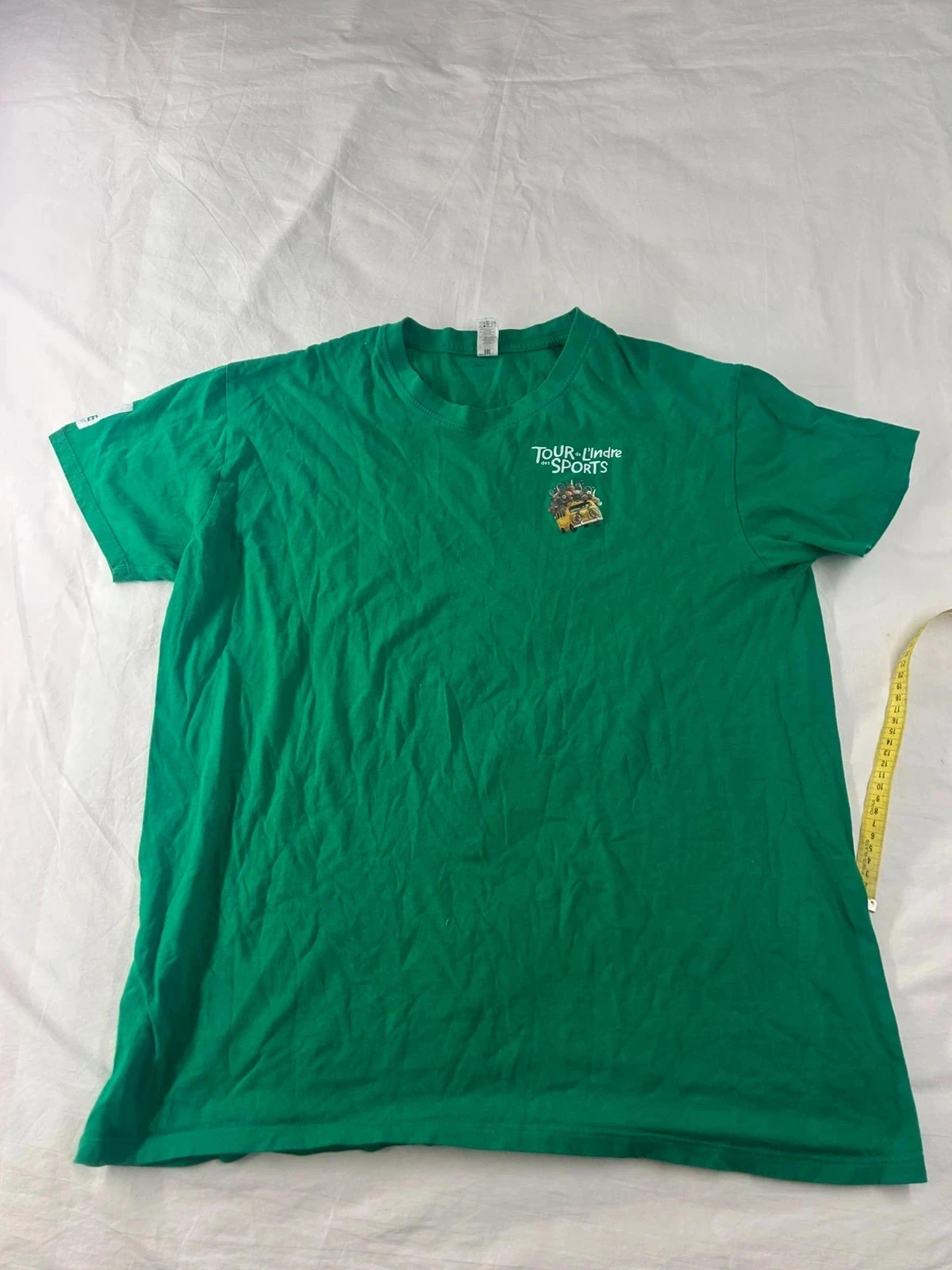 T-shirt vert vintage publicitaire